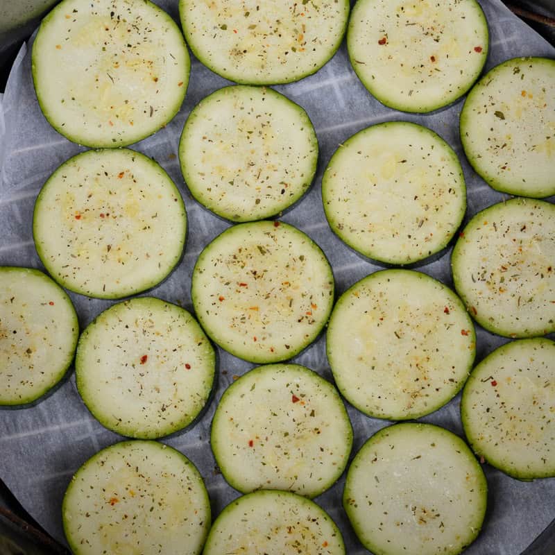 These Air Fryer Zucchini Pizza Bites are low carb, keto-friendly and require just 6 minutes of cook time!
