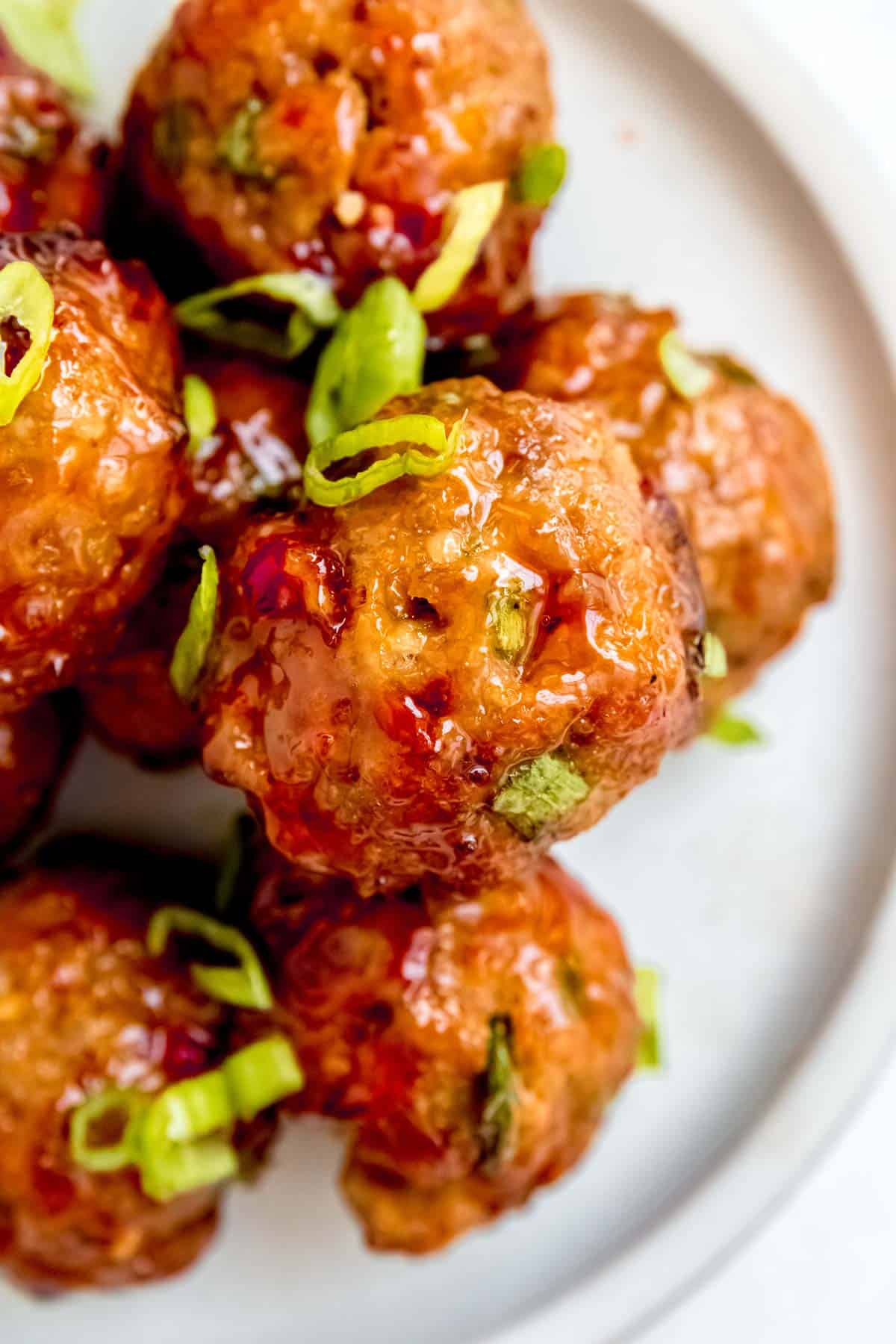 These delicious Air Fryer Asian Meatballs are so easy to make and ready in just 20 minutes! Perfect for a quick appetizer or meal with rice.