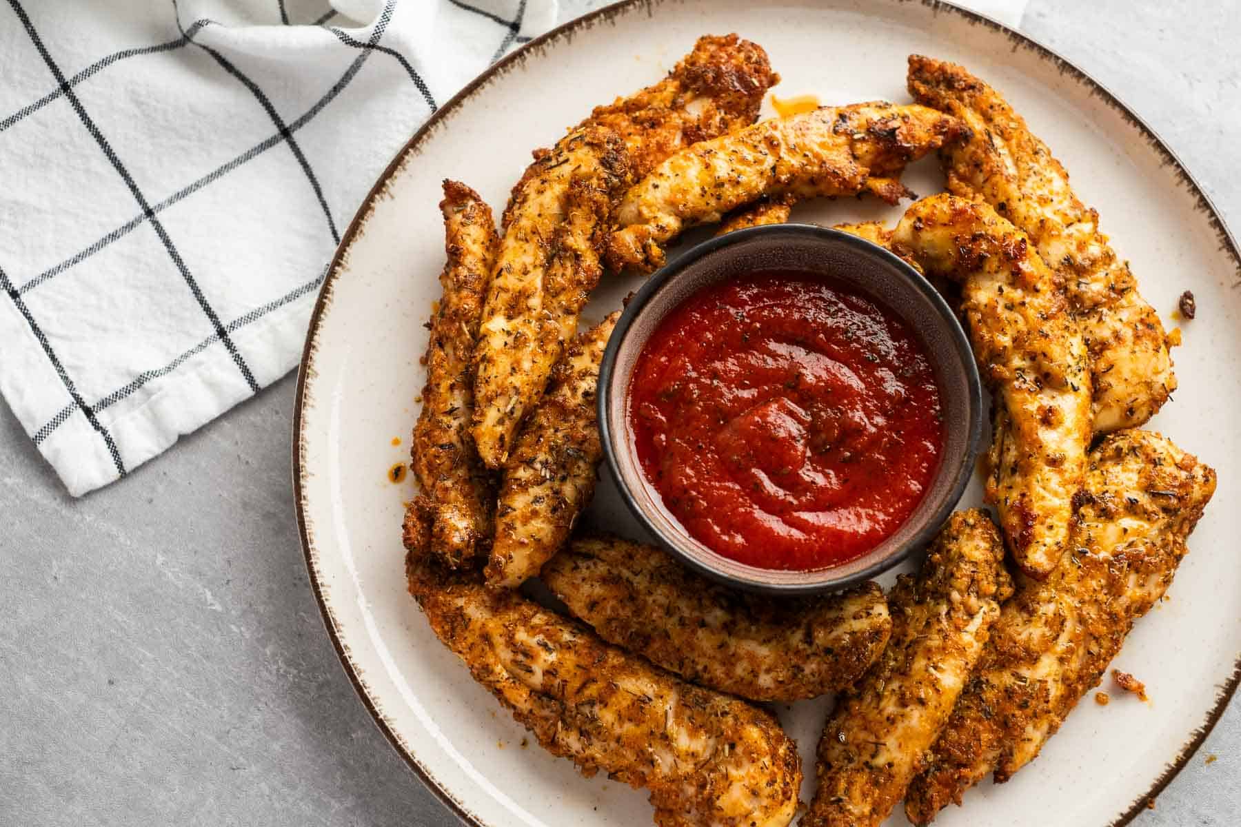 chicken on a plate